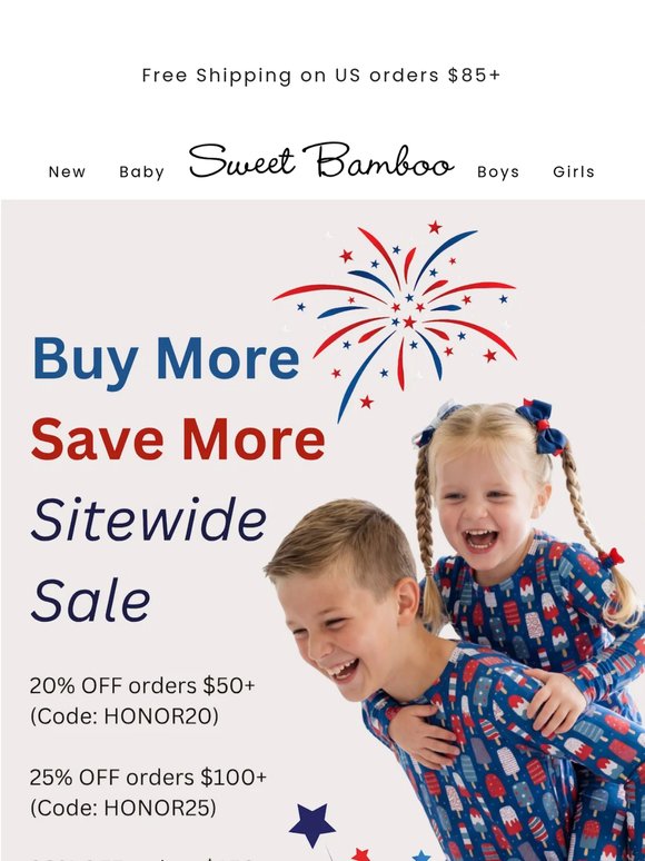 Shop Red, White & Soft Delights!  Up to 30% off ❤️🤍💙