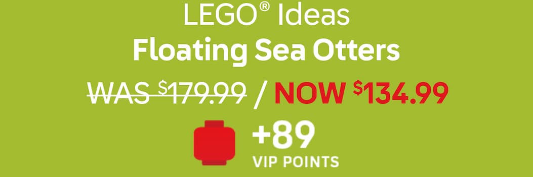LEGO® Ideas Floating Sea Otters