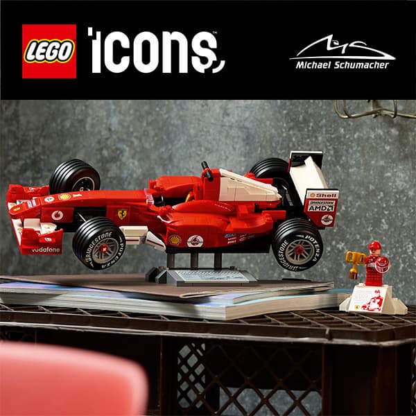 LEGO® Icons Ferrari F2004 & Michael Schumacher