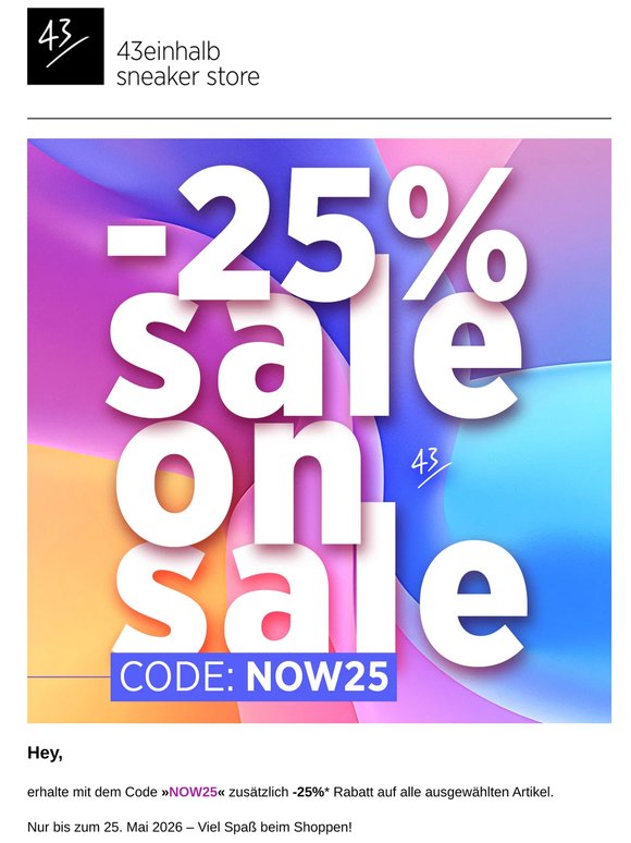 🚨 -25% Sale Alert, Du