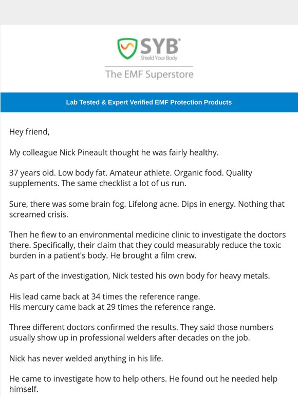 He thought he was healthy. Then he tested himself.