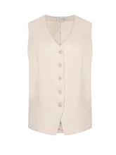 Light Cotton-linen Waistcoat