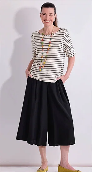 Woven Wide Leg Culottes