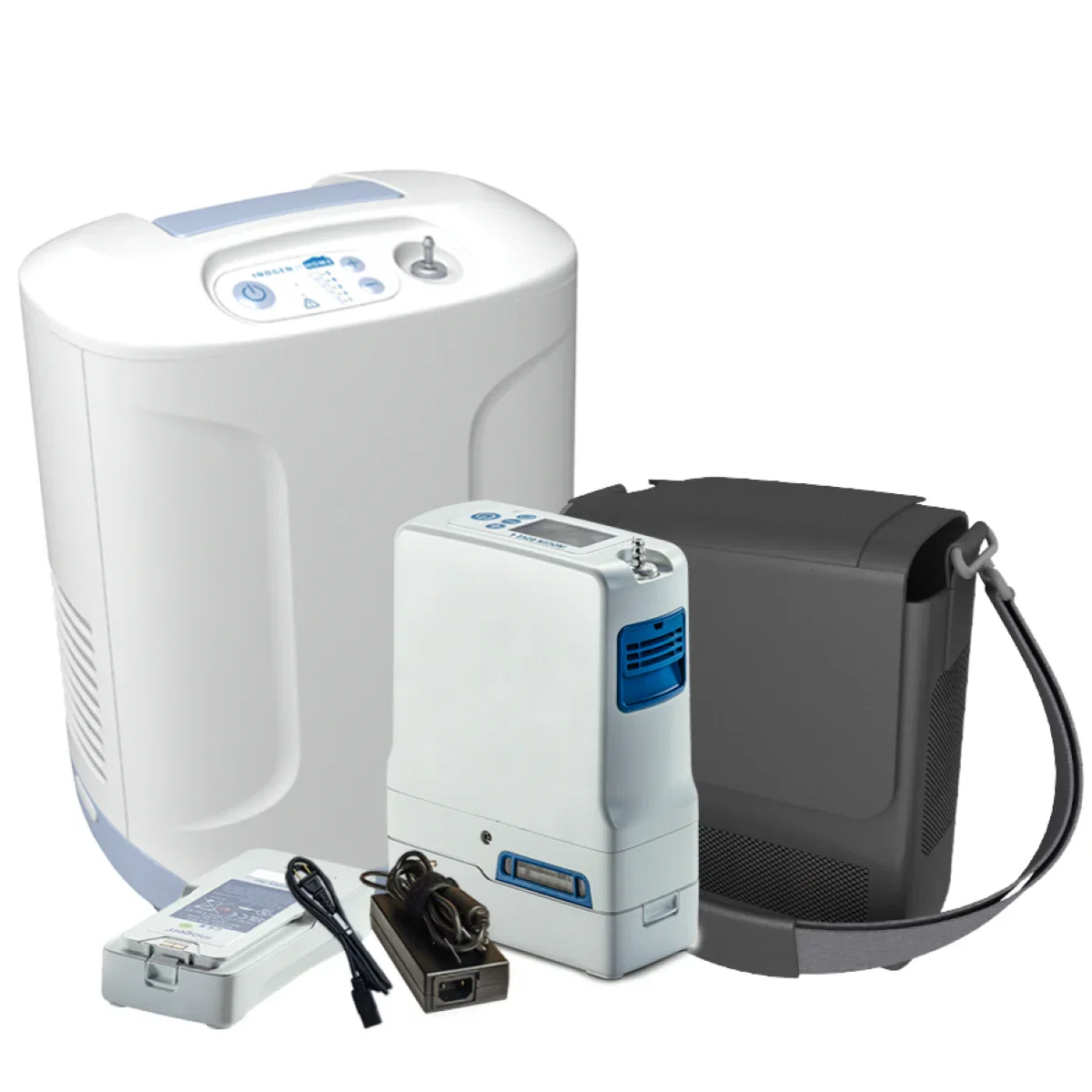 Image of Inogen ROVE 4 + At Home Portable Oxygen Concentrator Bundle (Extended Battery & Premium Warranty)