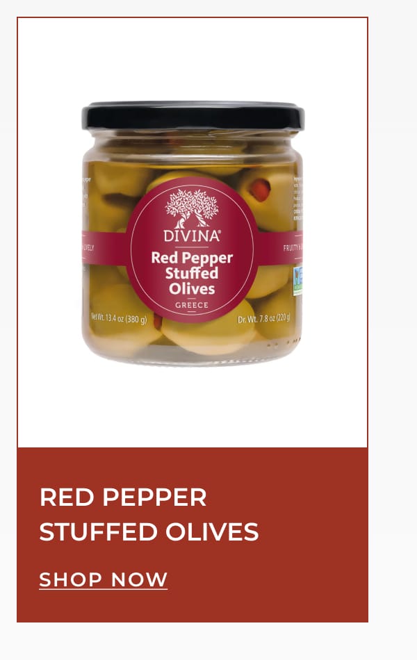 Red Pepper Stuffed Olives | [ SHOP NOW ]