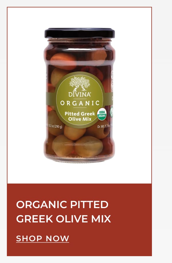 Organic Pitted Greek Olive Mix | [ SHOP NOW ]