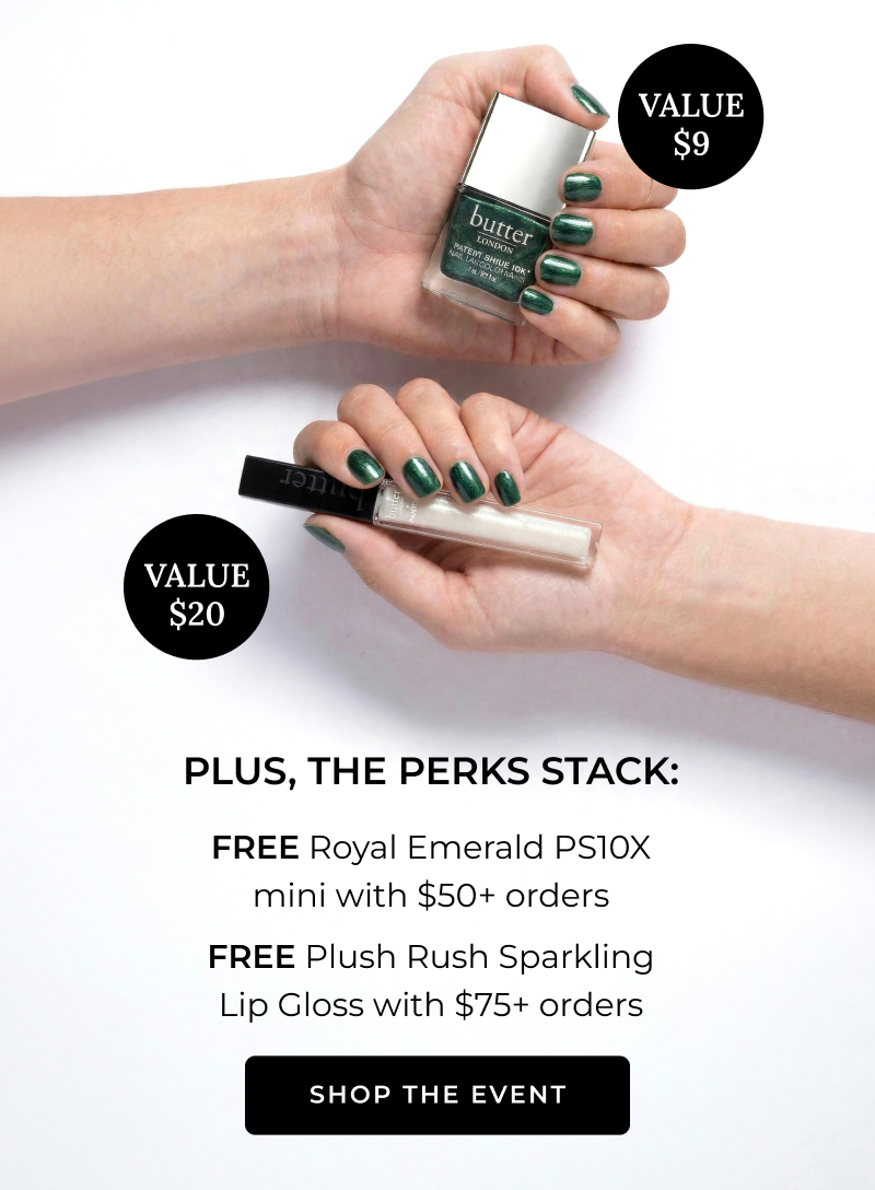 Memorial Day: 30% Off Sitewide - Free Royal Emerald PS10X Mini and Free Plush Rush Sparkling Lip Gloss