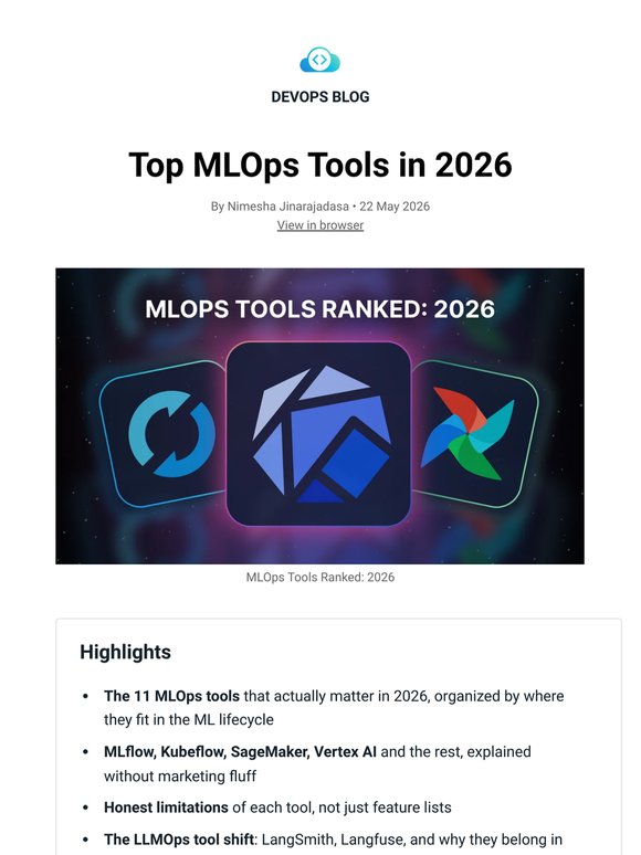 Top MLOps Tools in 2026