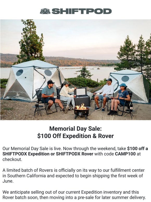 Memorial Day Sale: $100 Off