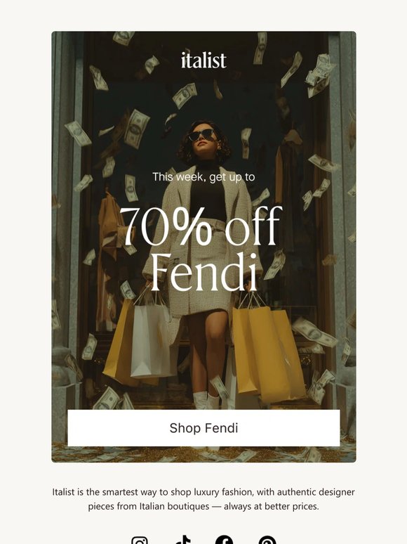 Flash Deal Friday — 70% off Fendi