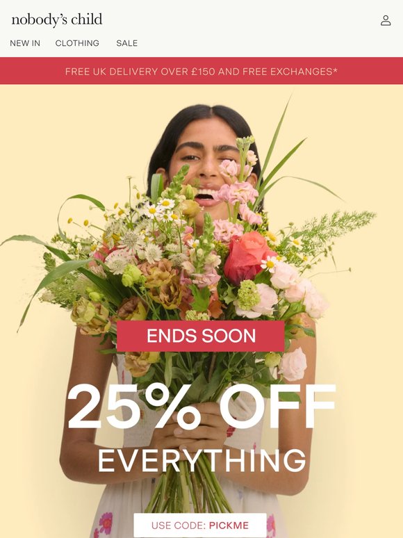 Ends soon: 25% off everything 🔥