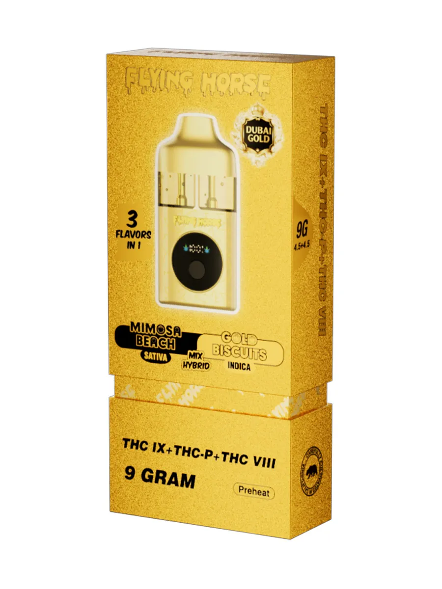 Image of Mimosa Beach | Gold Biscuits Flying Horse Dubai Gold 3 in 1 Disposable 9G