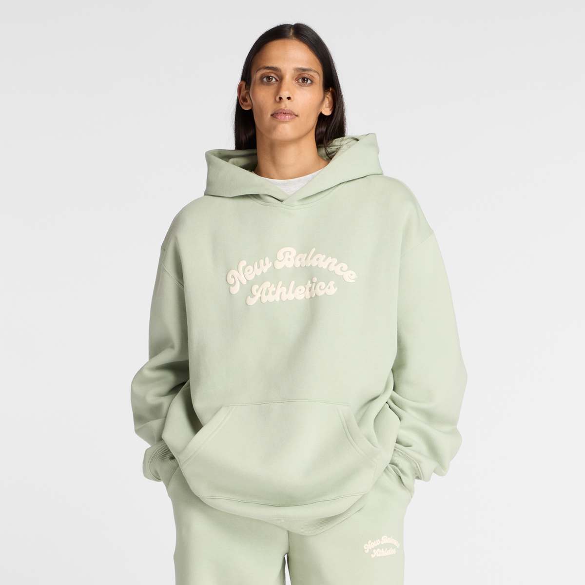 Linear Heritage Fleece Long Hoodie