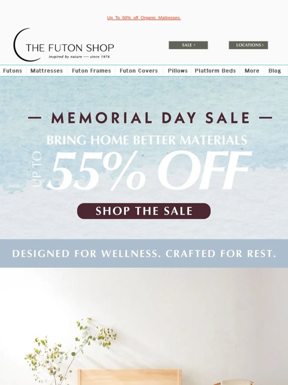 Shop Up To 55% Off Memorial Day Sale - Bring Home Better Materials