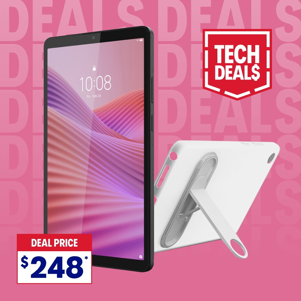 Lenovo Tab One 8.7" 4/128GB 4G LTE Tablet with Clear Case