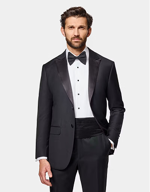 Slim Fit Black Dinner Suit