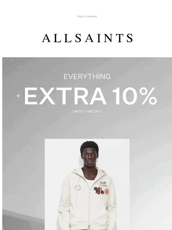 Now Take An Extra 10% Off Everything
