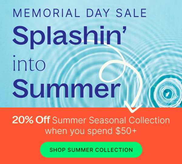 20% Off: Memorial Day Sale