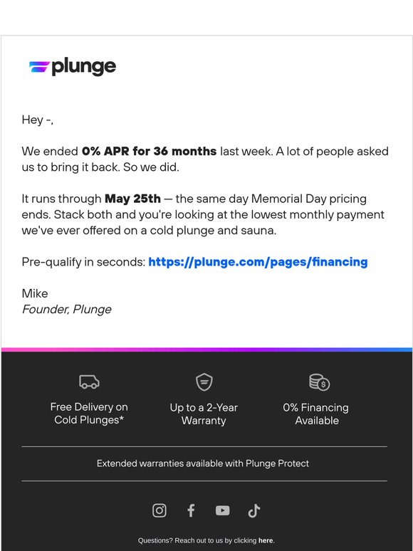 Our Lowest Monthly Payment. Ever.