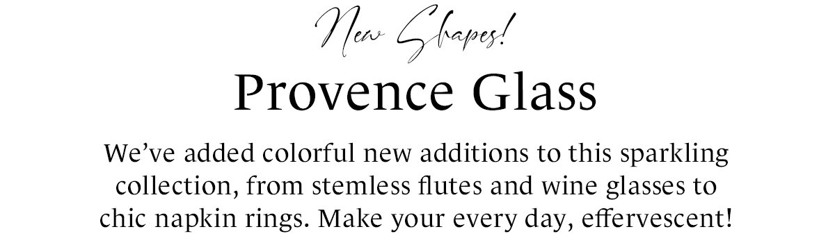 Provence Glassware