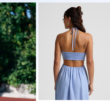 SoftWash Linen Halter Dress