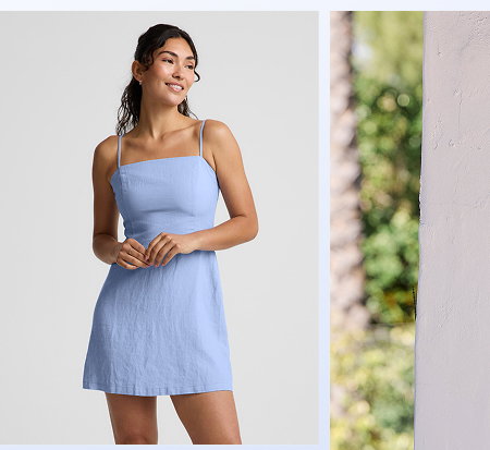 SoftWash Linen Seaside Mini Dress