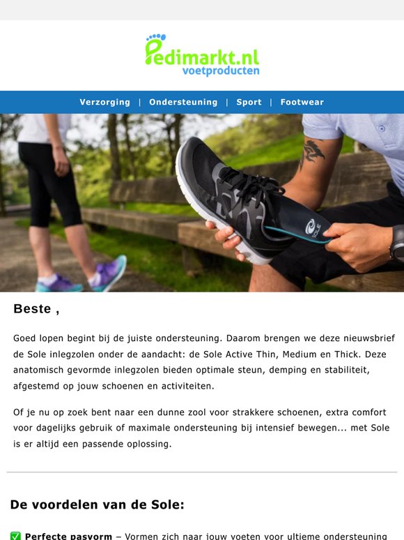 Sole inlegzolen voor ondersteuning en stabiliteit! 👟