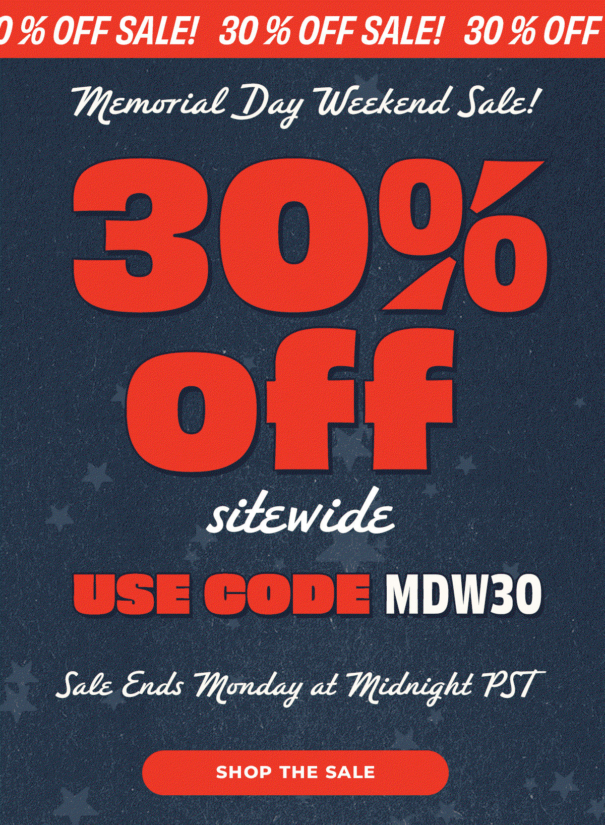 Memorial Day Sale - 30% Off