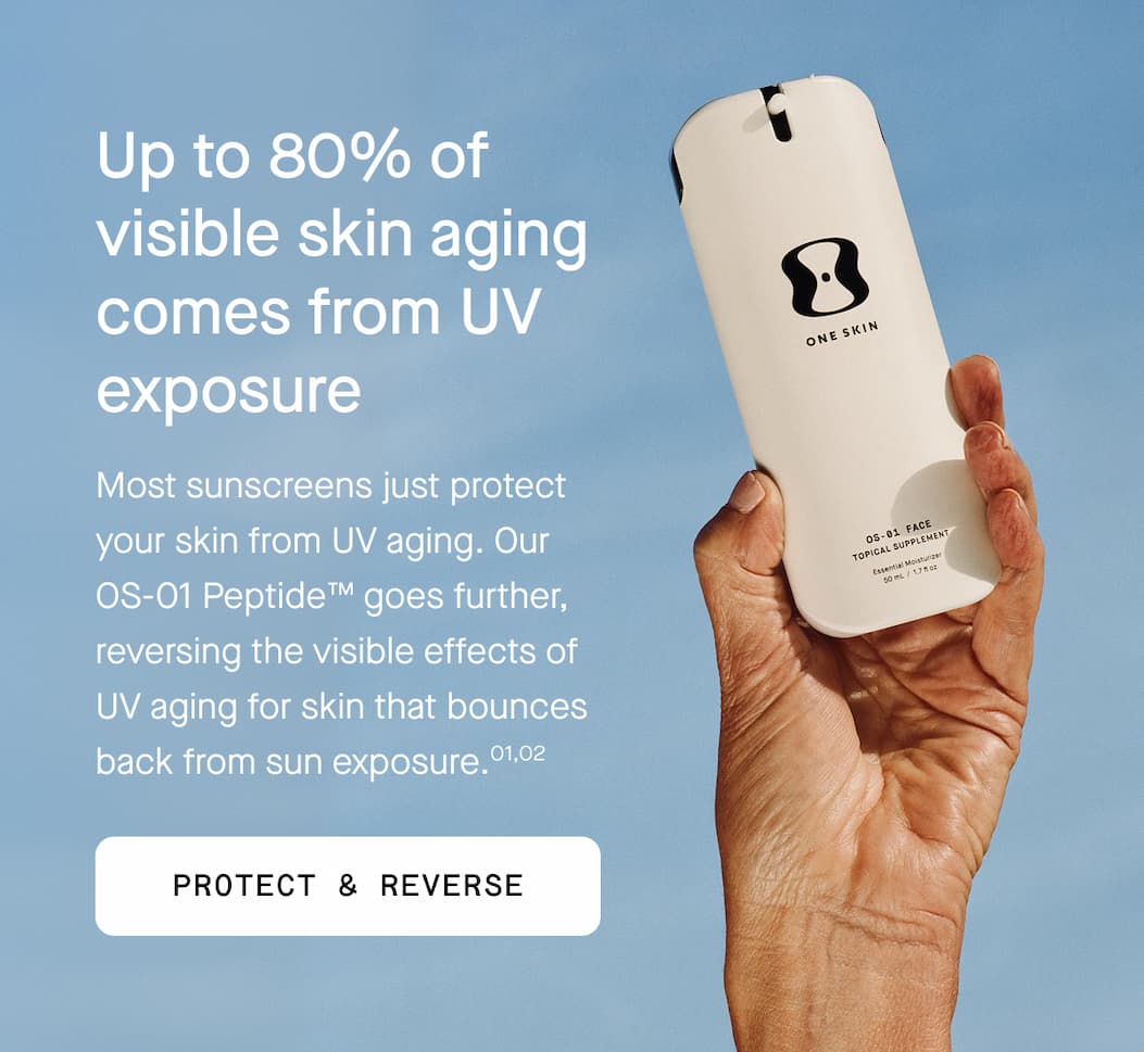 Up to 80% of visible skin aging comes from UV exposure