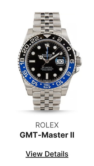 Pre-Owned Batgirl Rolex GMT-Master II Ref 126710BLNR Jubilee Band