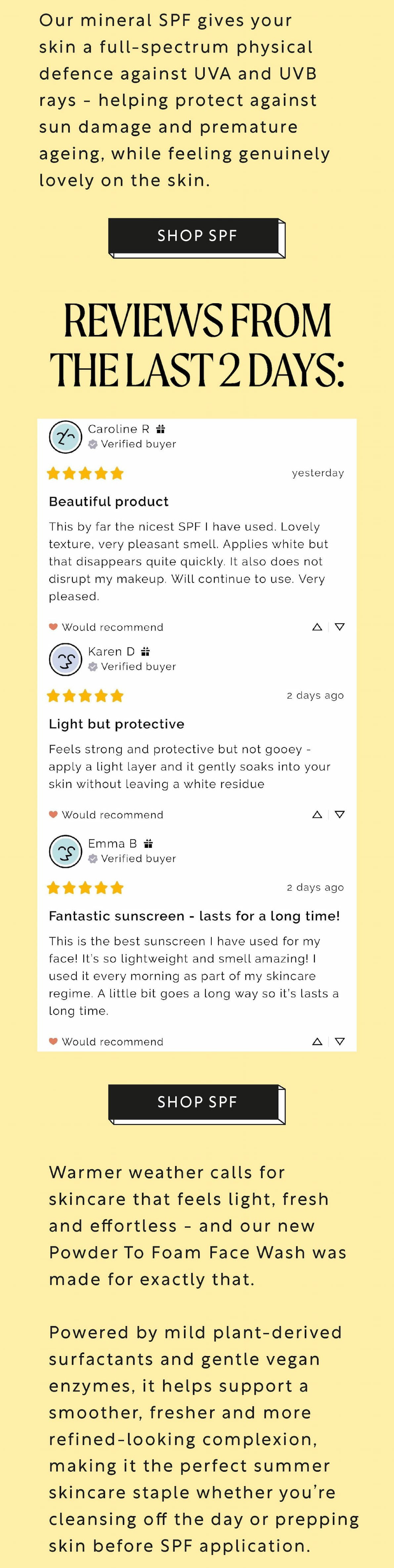 Protect your skin with our mineral SPF - shop now!