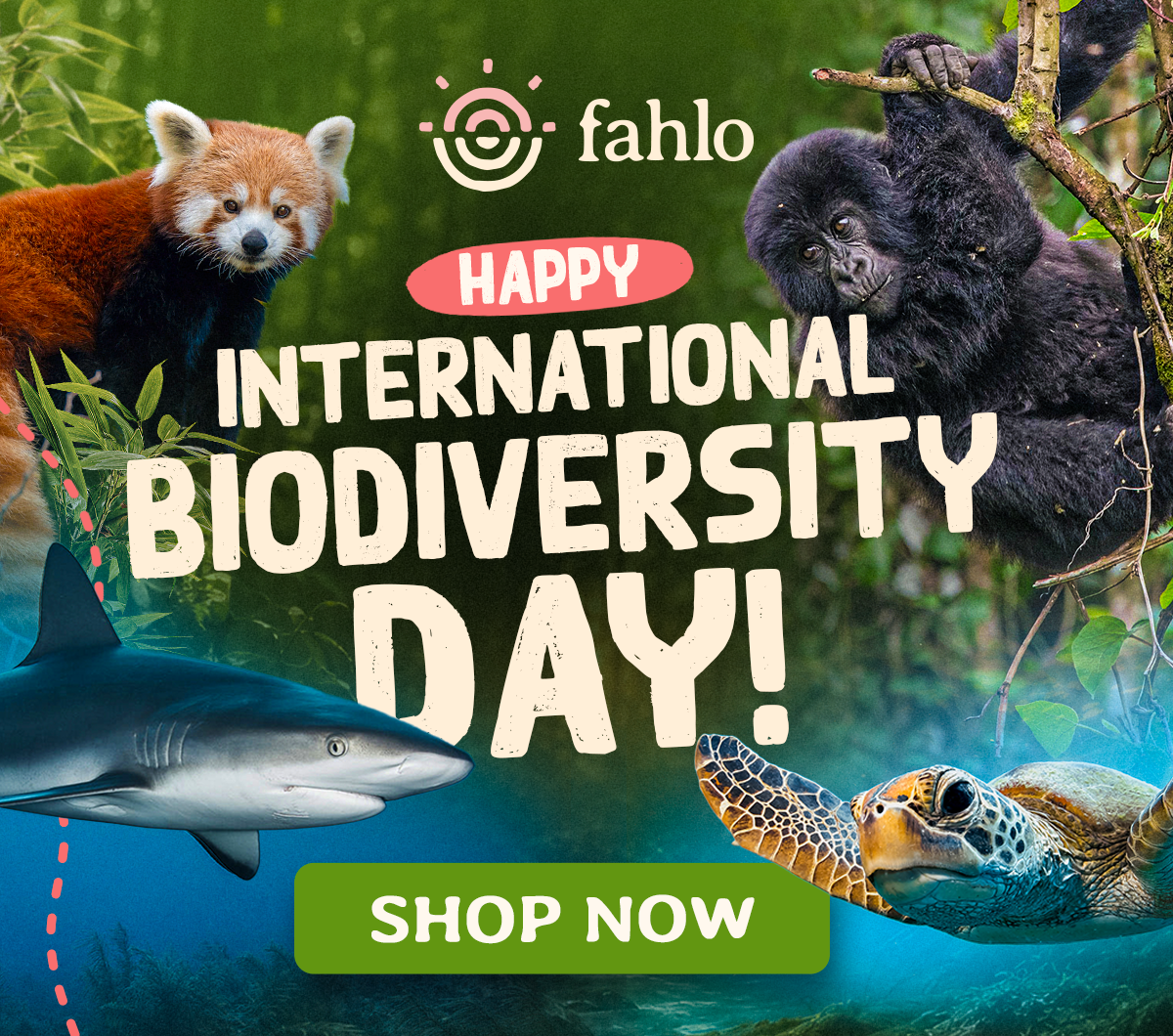 Happy International Biodiversity Day from Fahlo. Shop Now!