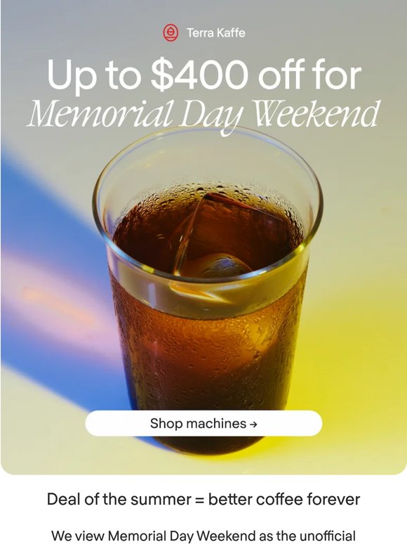 SUMMER DEAL: Better Coffee for Life! ☀️
