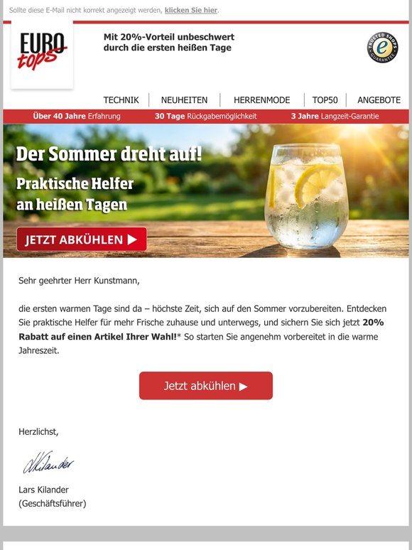 Sommerhelfer entdecken & 20% sichern