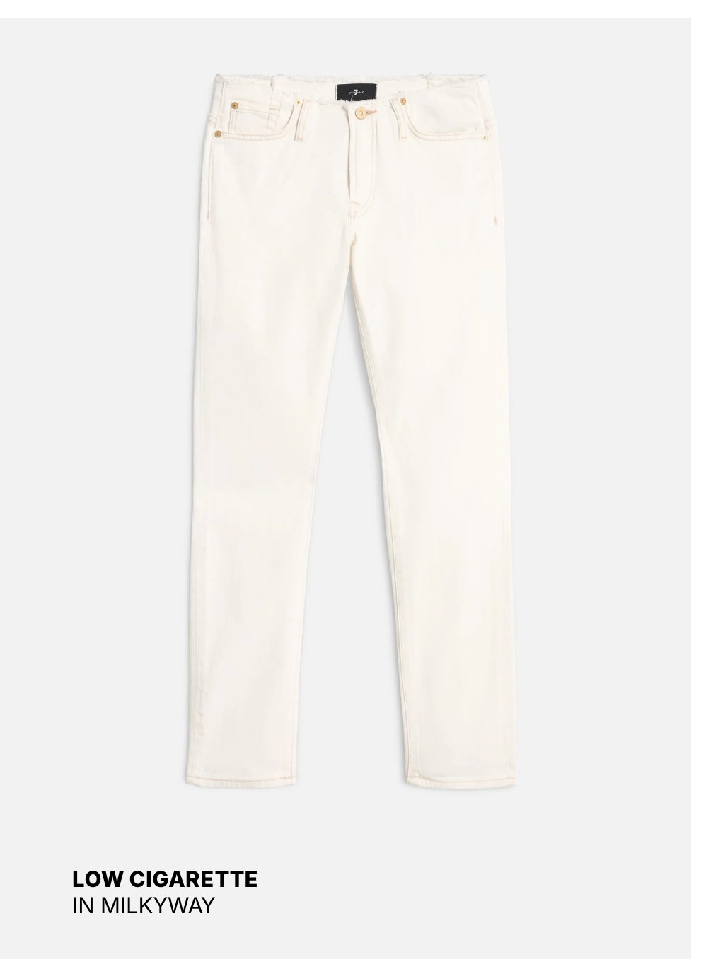 Shop 25 Off White and Neutral Denim
