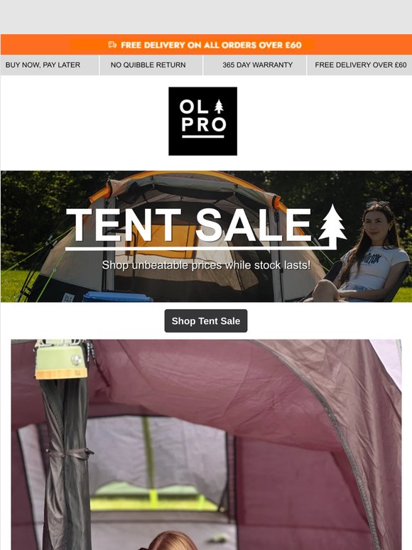 Half-Term Tent Sale on Now! ⛺️