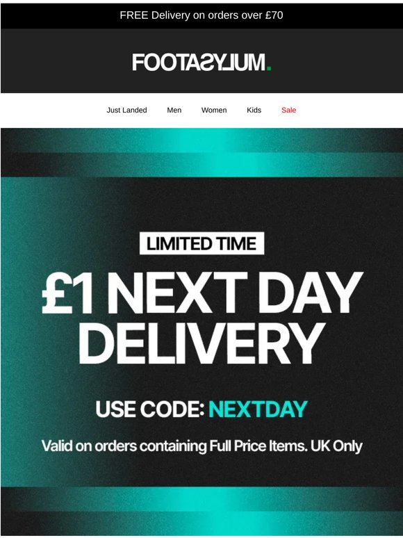 You've got until 10pm to get your weekend 'fits delivered tomorrow for £1
