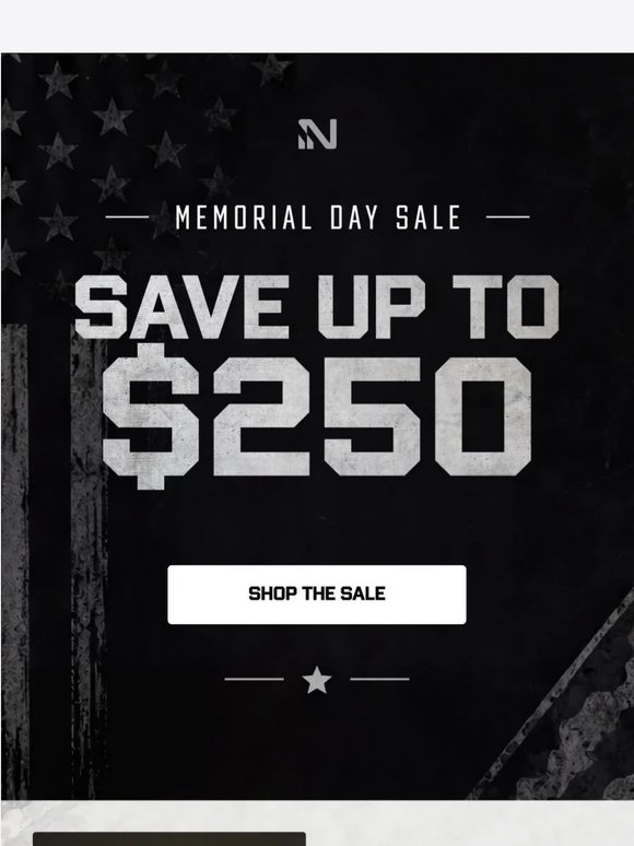 $250 OFF | Memorial Day Sale is LIVE