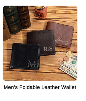 Men's Foldable Leather Wallet