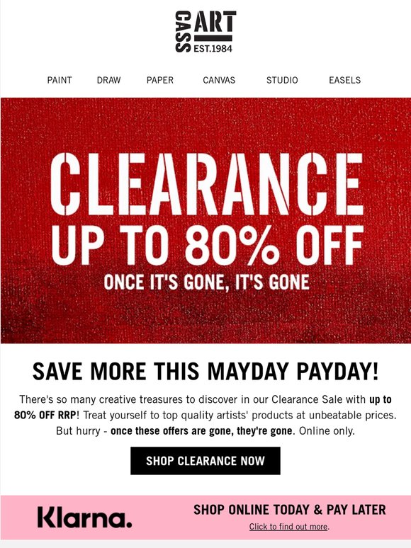 Don't Miss Clearance Deals! 🏷️