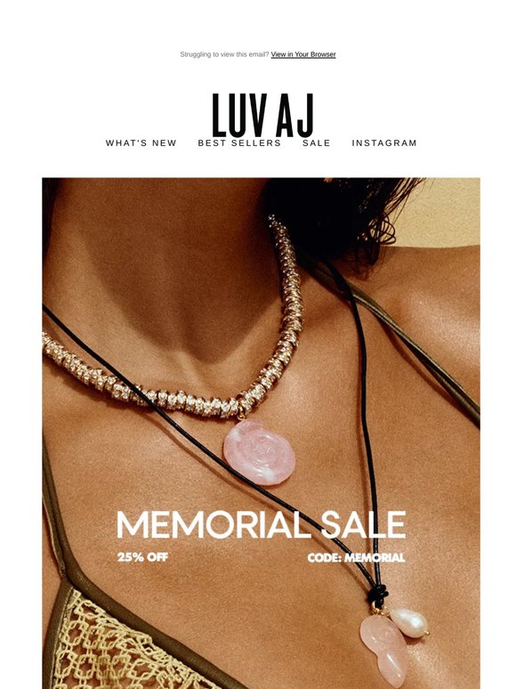 MEMORIAL SALE 🐚