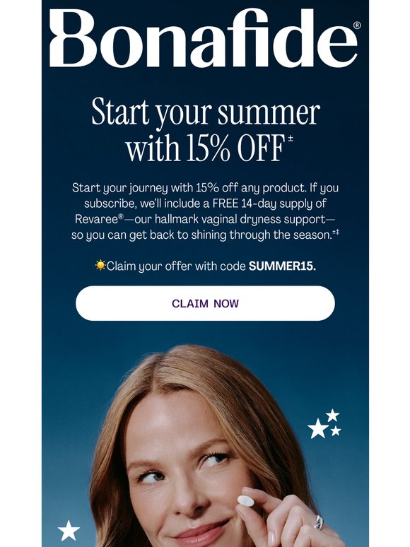 Long Weekend, Big Savings: 15% Off Sitewide ☀️