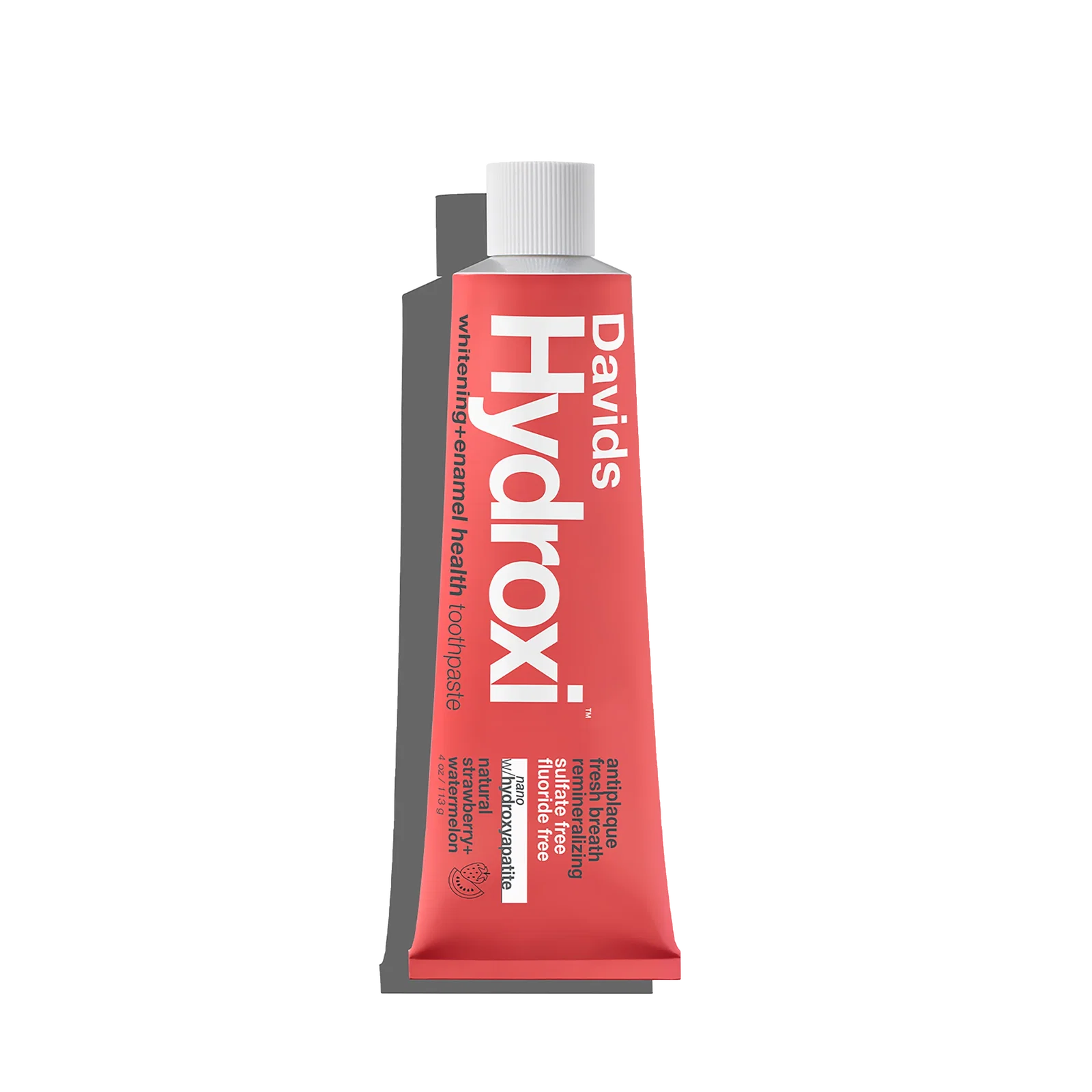 Image of Davids Hydroxi™ whitening + enamel health, nano-hydroxyapatite toothpaste, kids + adults / strawberry watermelon