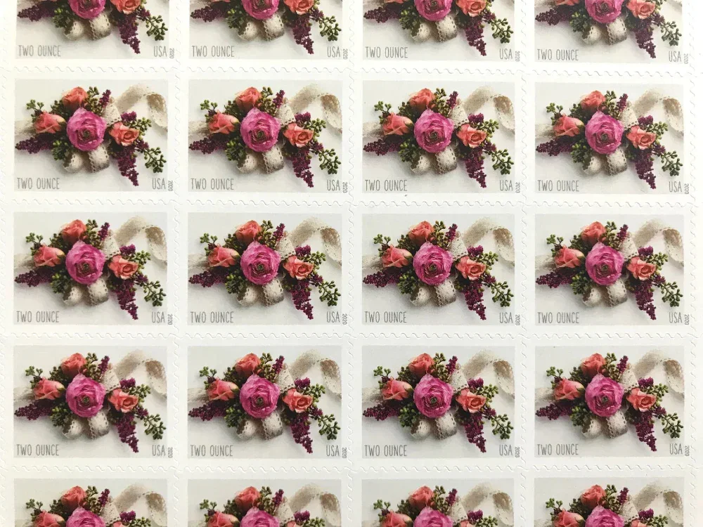 USPS Garden Corsage Two Ounce Forever Stamps - Sheet of 20 Postage Stamps