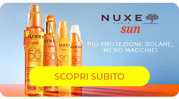 Usa il codice TOPMAG e approfitta del -5% Extra su tutta la linea Nuxe