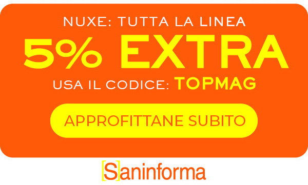 Usa il codice TOPMAG e approfitta del -5% Extra su tutta la linea Nuxe