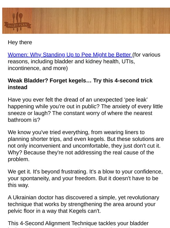 Women: Stand up to pee (Here's why)