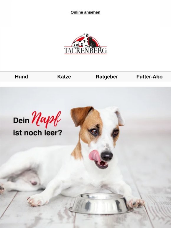 Versandkostenfrei an Pfingsten den Napf auffüllen