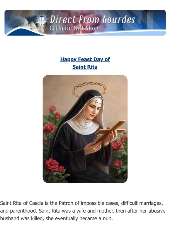 🙏 PRAYER - Feast of St Rita 🌹