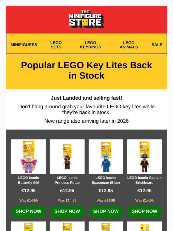 LEGO Key Lites Back In Stock 😀